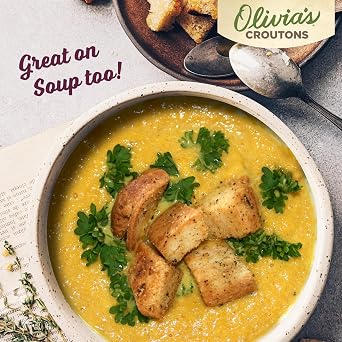 Olivia's Croutons Butter & Garlic Croutons, 0.75 oz, 50 Count