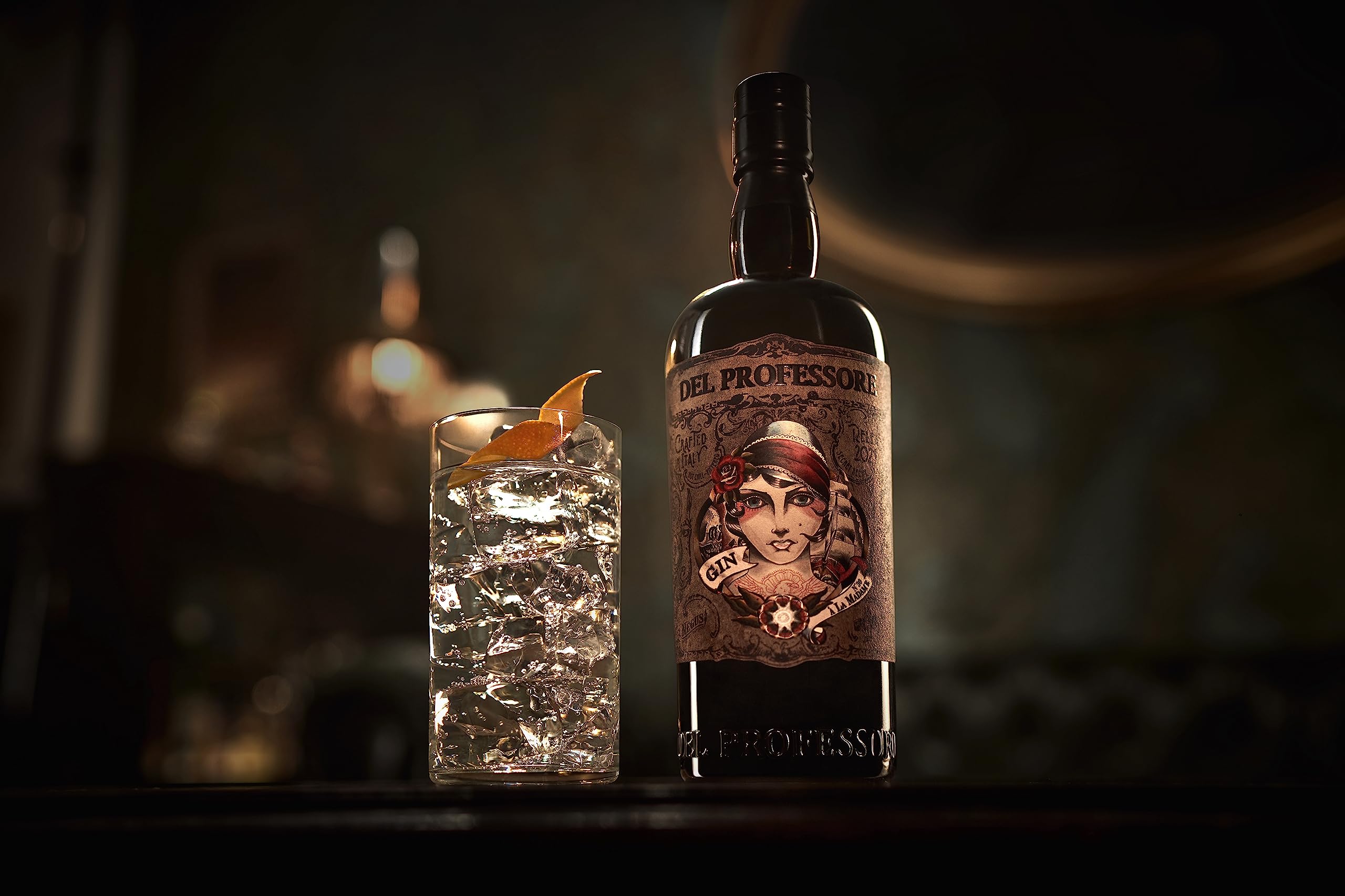Del Professore - Gin Madame, 70 cl, Gin Artigianale dalle Note Agrumate e Speziate, 42,9% Vol