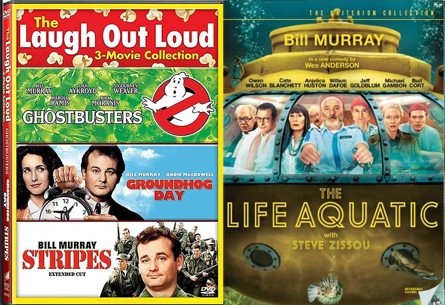 Oceanographer Steve Zissou On the Hunt Life Aquatic Bill Murray Stripes / Groundhog Day / Ghostbusters Laugh out Loud