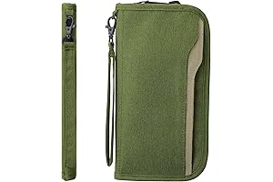 COVID-19 Protection Travel Wallet Organizer and Family Passport Holder