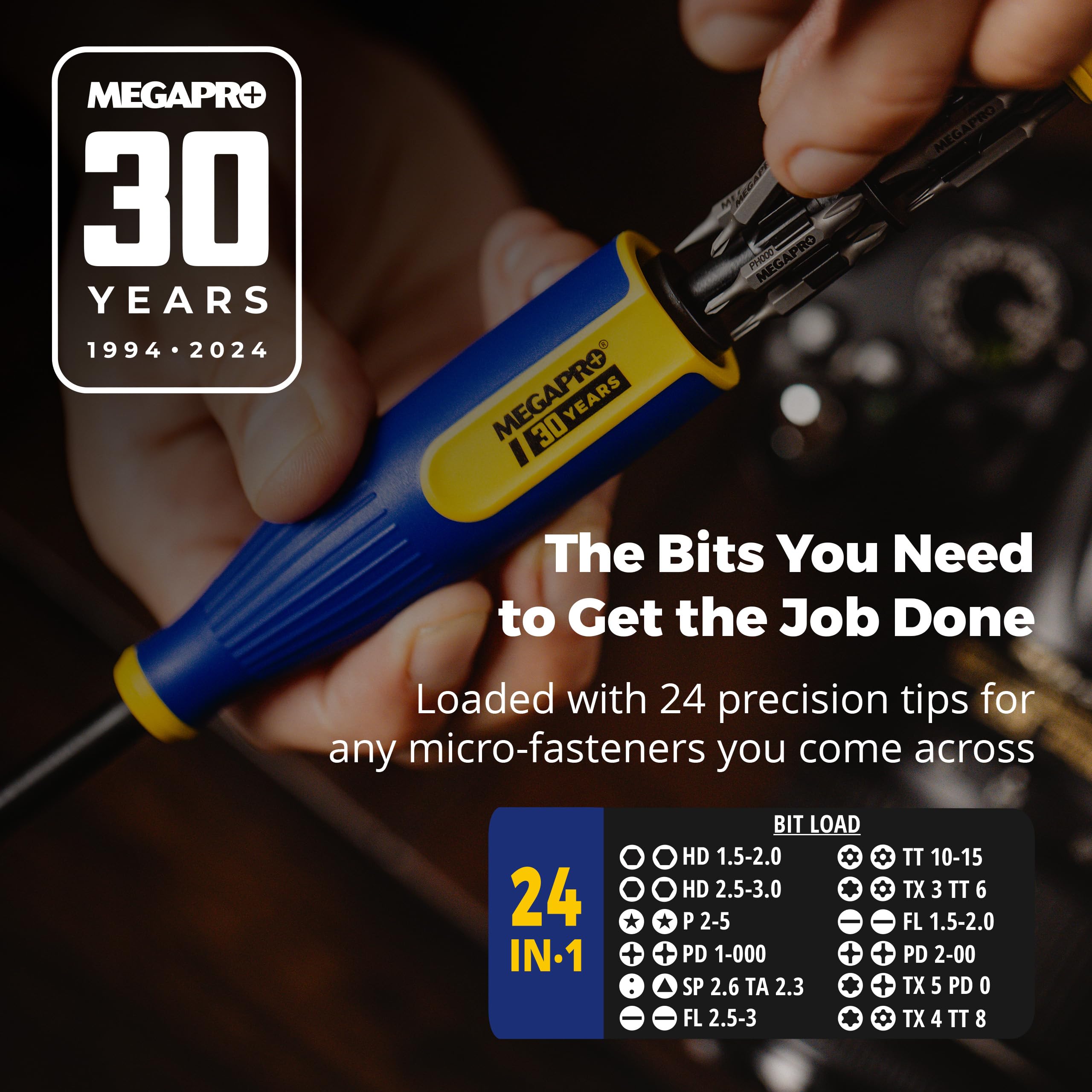 MEGAPRO® Cacciavite di precisione 24 in 1 Anniversary | Anniversary Edition | Driver di precisione