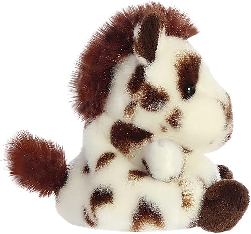 Miniatura 3 de Aurora Adorable animal de peluche Palm Pals Haymitch Painted Horse, juego de bolsillo, diversión coleccionable, blanco, 5 pulgadas