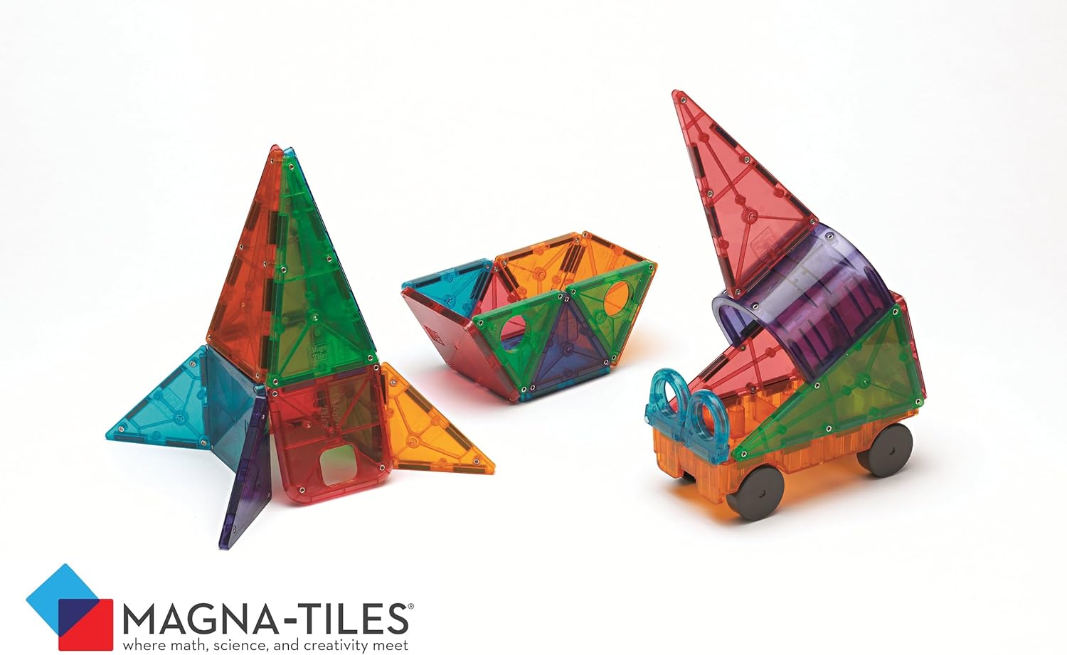 MAGNA-TILES DX 48-Piece Magnetic Construction Set, The ORIGINAL Magnetic Building Brand