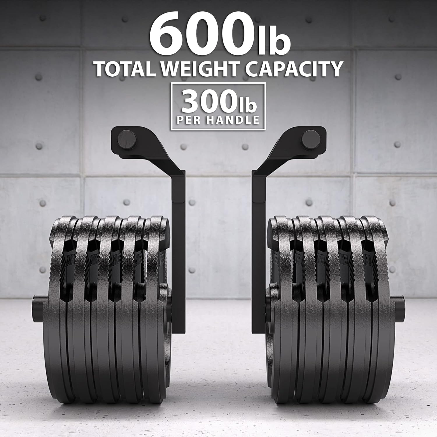 Synergee Farmer Walk Handles. Set of 2 Farmer Walk Carry Handles. Portable Exercise Equipment. 600lb Max Weight Capacity.