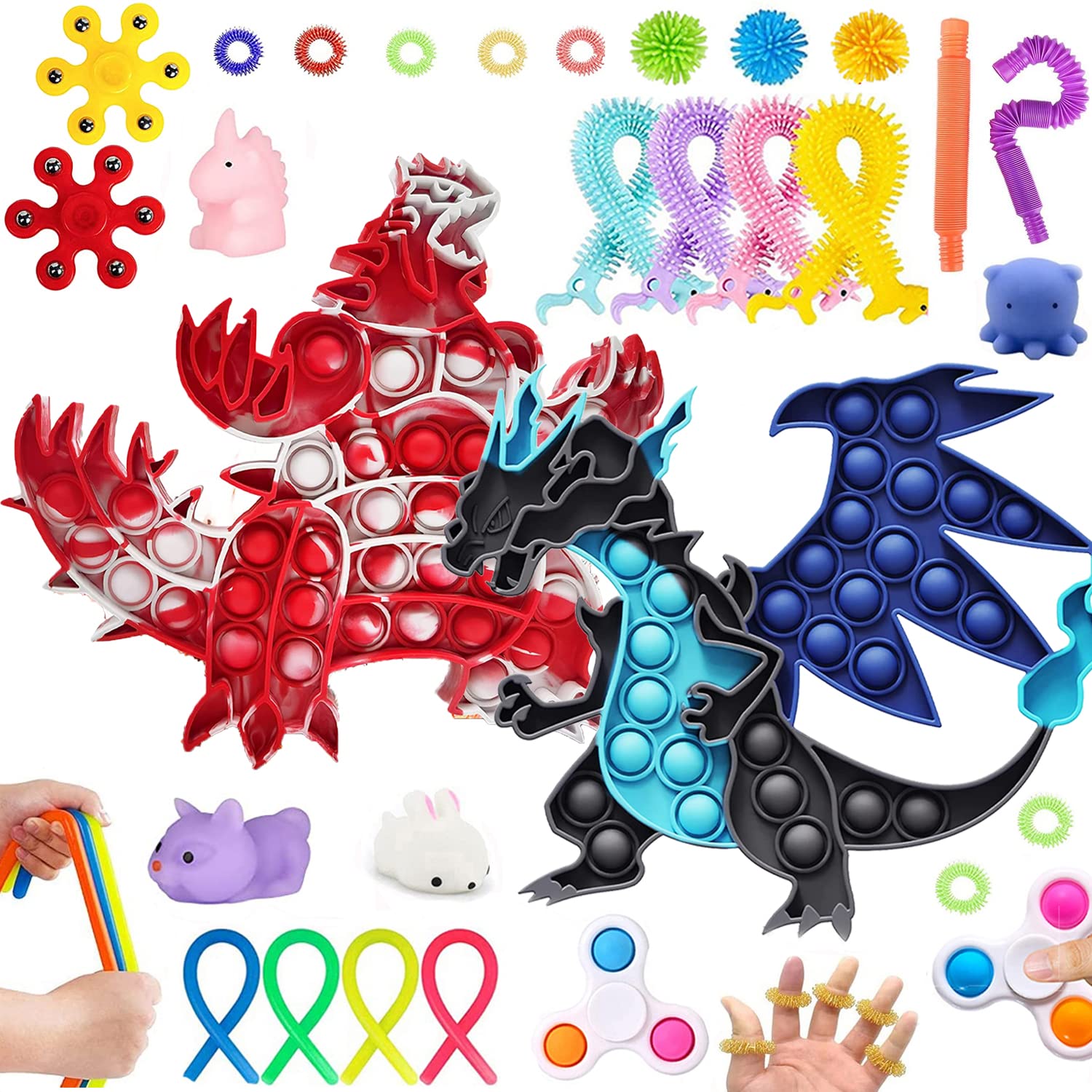 Buy 30 Pcs Fidget Toys Set Cheap,Figetget Toys set Pack,Big Pop Popper