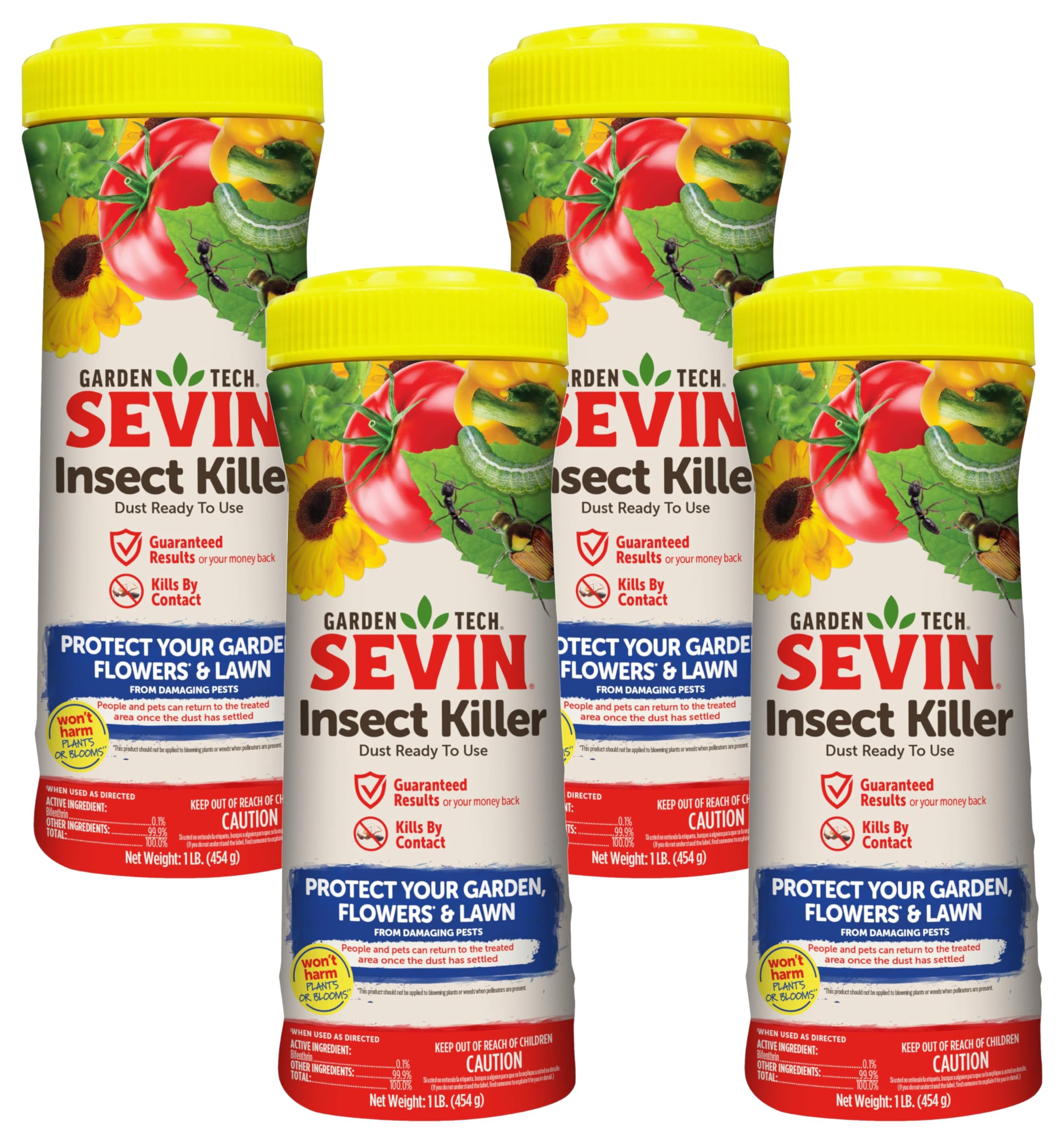 Sevin Insect Killer Dust, 1 Pound (Pack of 4)