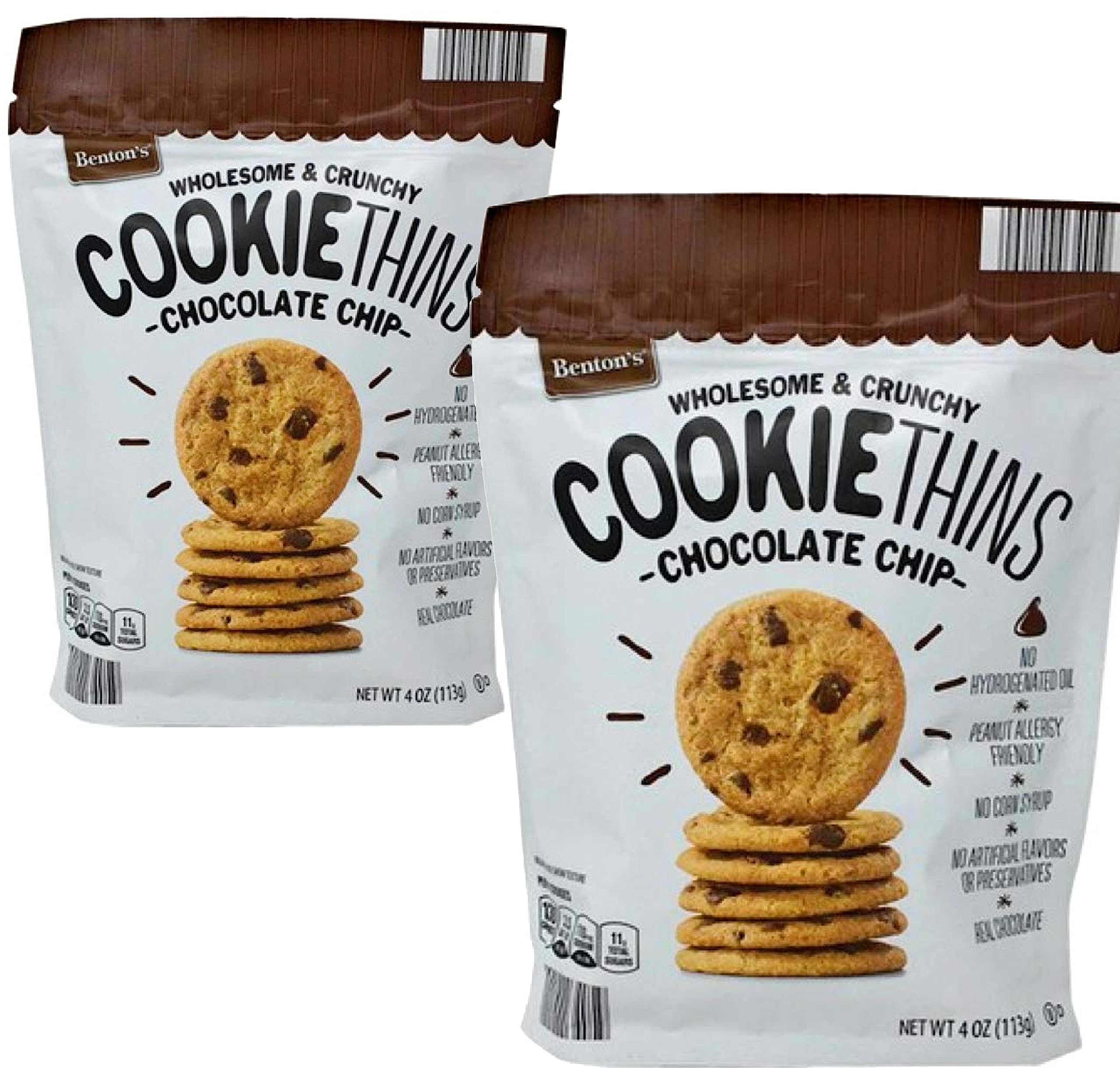 Benton Chocolate Chip Cookie Thins (2 Each) Simplycomplete Kids Snack, Snacking Sweet Dessert Food Treat