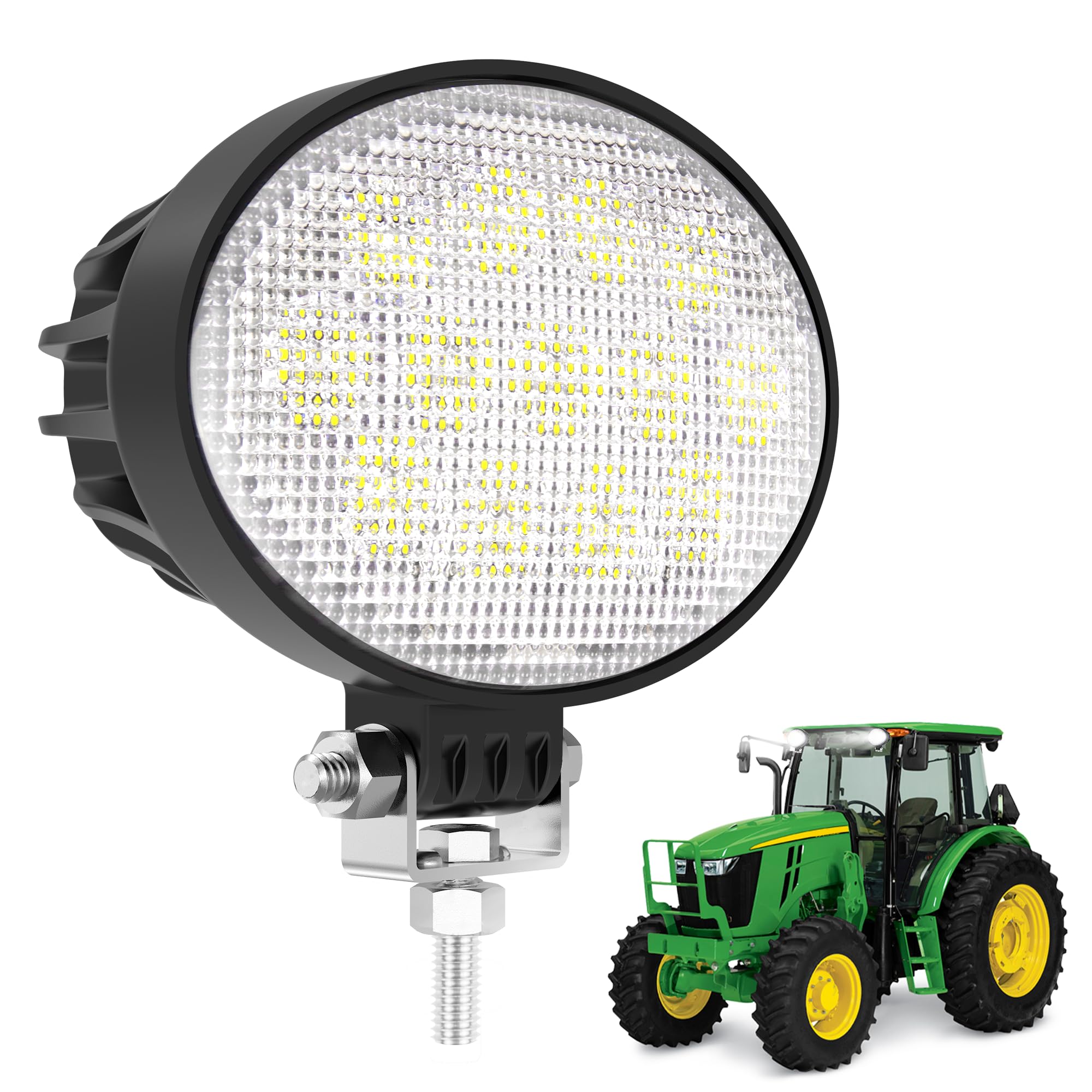 Primelux 5.8 Inch Oval LED Light Bars,2026 Updated 39W 3600Lms High-Output 12-24V LED Tractor Work Lights IP67 Waterproof Led Flood Light for Truck