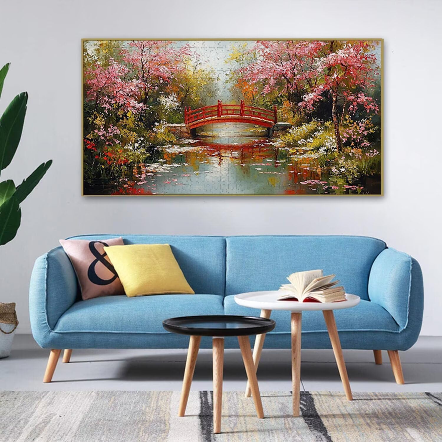 Puzzle dla dorosłych 1692 sztuk, puzzle sakura, trudne, wymagające, puzzle idealnie pasują, litery na plecach, bez pudru, prezent dla seniorów (179x31 cm) v788
