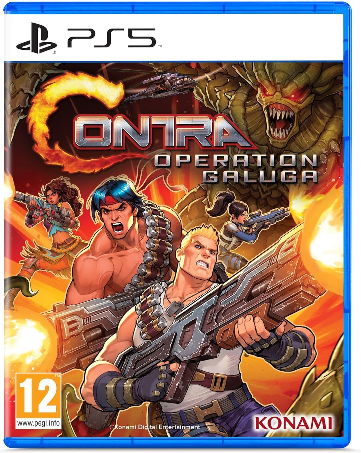 Contra Operation Galuga - Compatible for PS5 - UK PAL EU Version