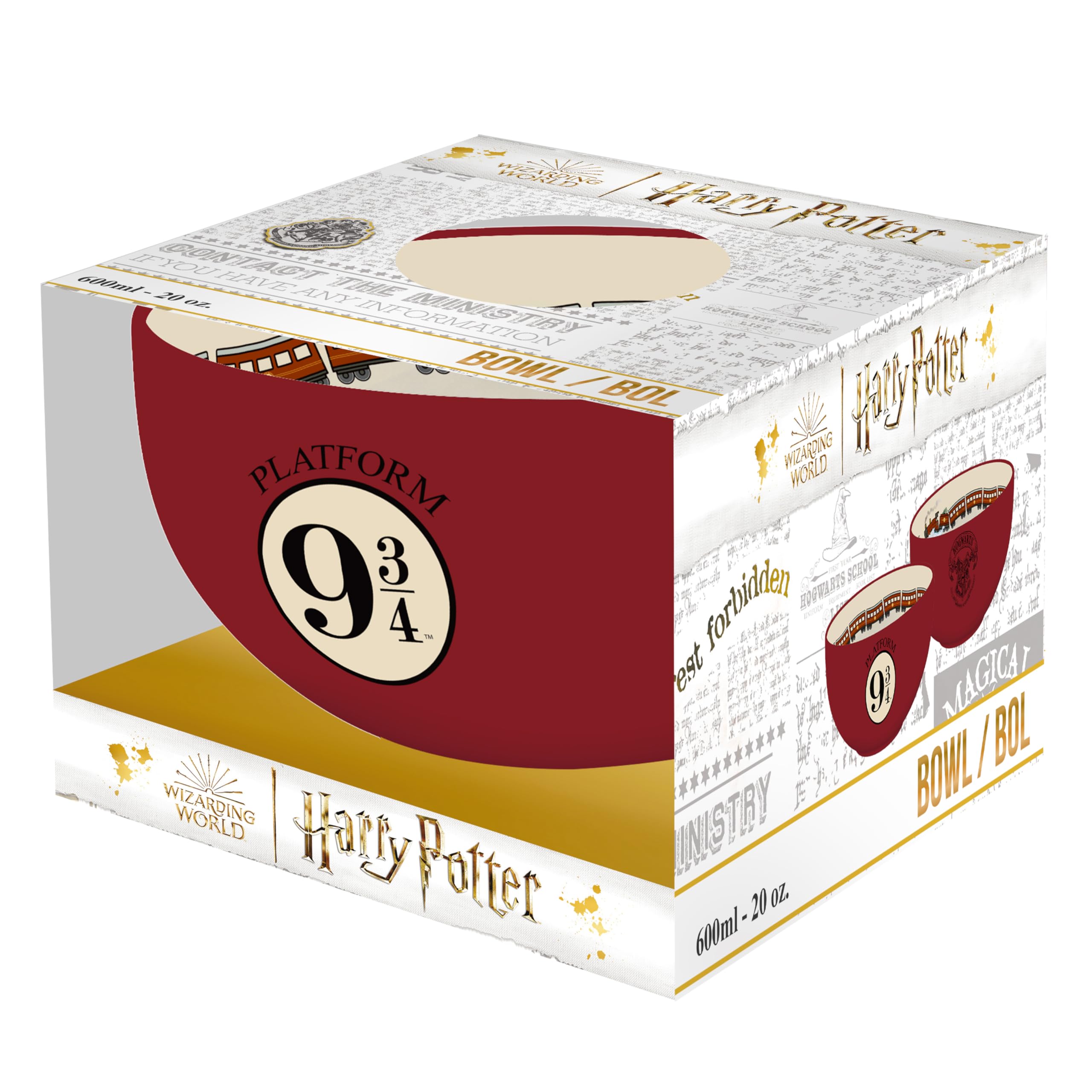 HARRY POTTER - Bowl - 600 ml - "Platform 9 3/4" cardboard pkg