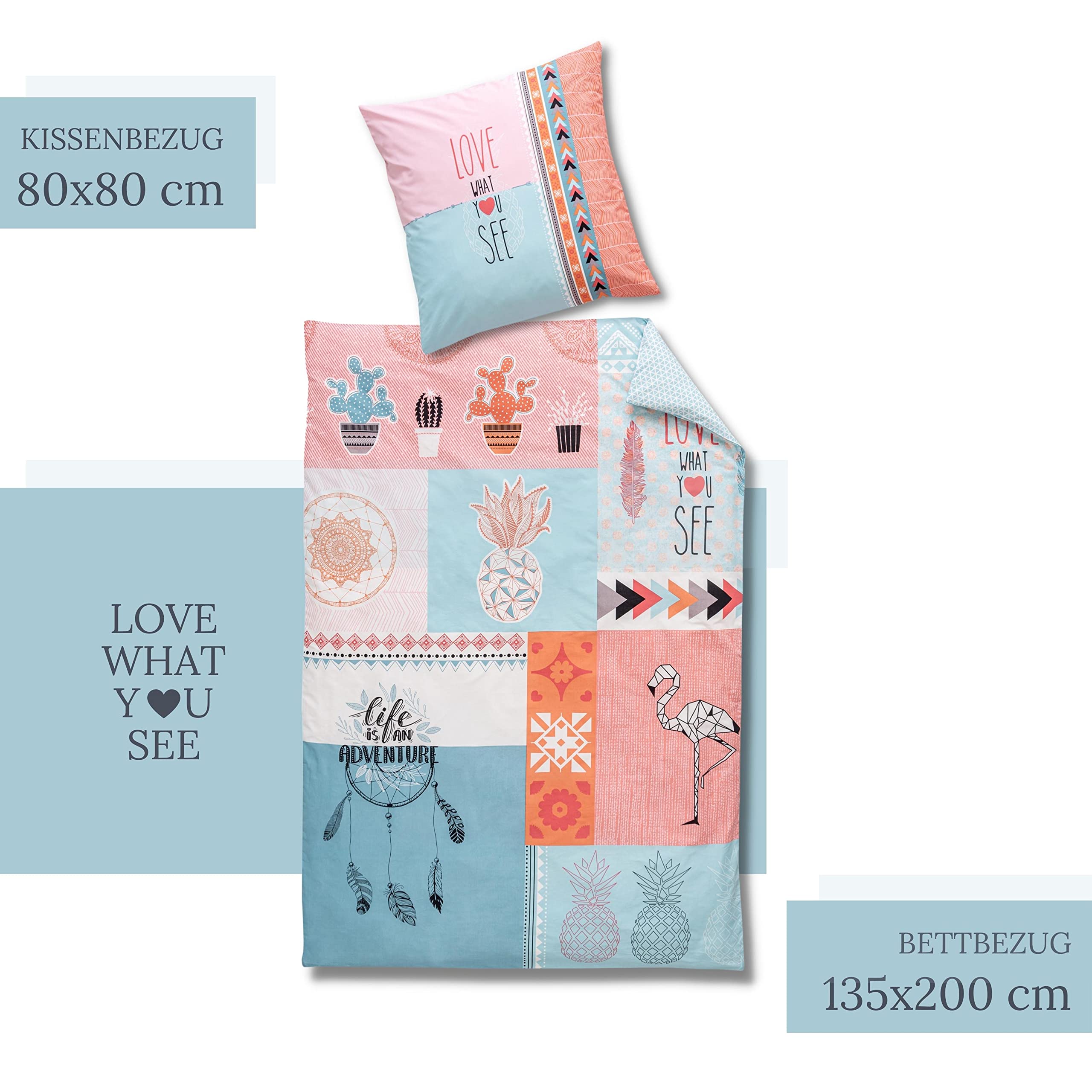 ACCHIAPPASOGNI Set copripiumino singolo, 135x200