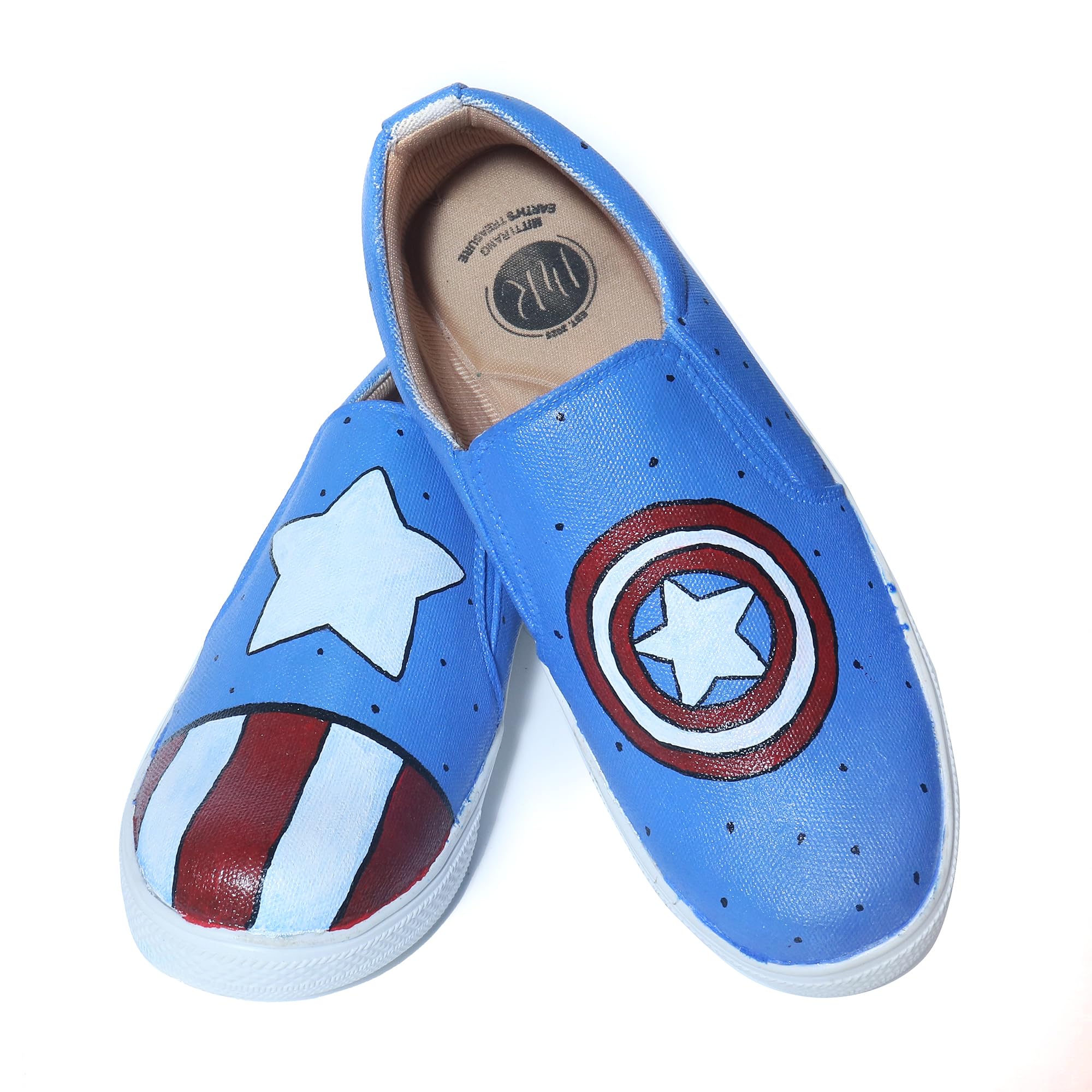 Captain Vibes Hand-Painted Slip-Ons for Women | Stylish & Comfortable Walking Shoes | Lightweight Casual Canvas Footwear-image-13