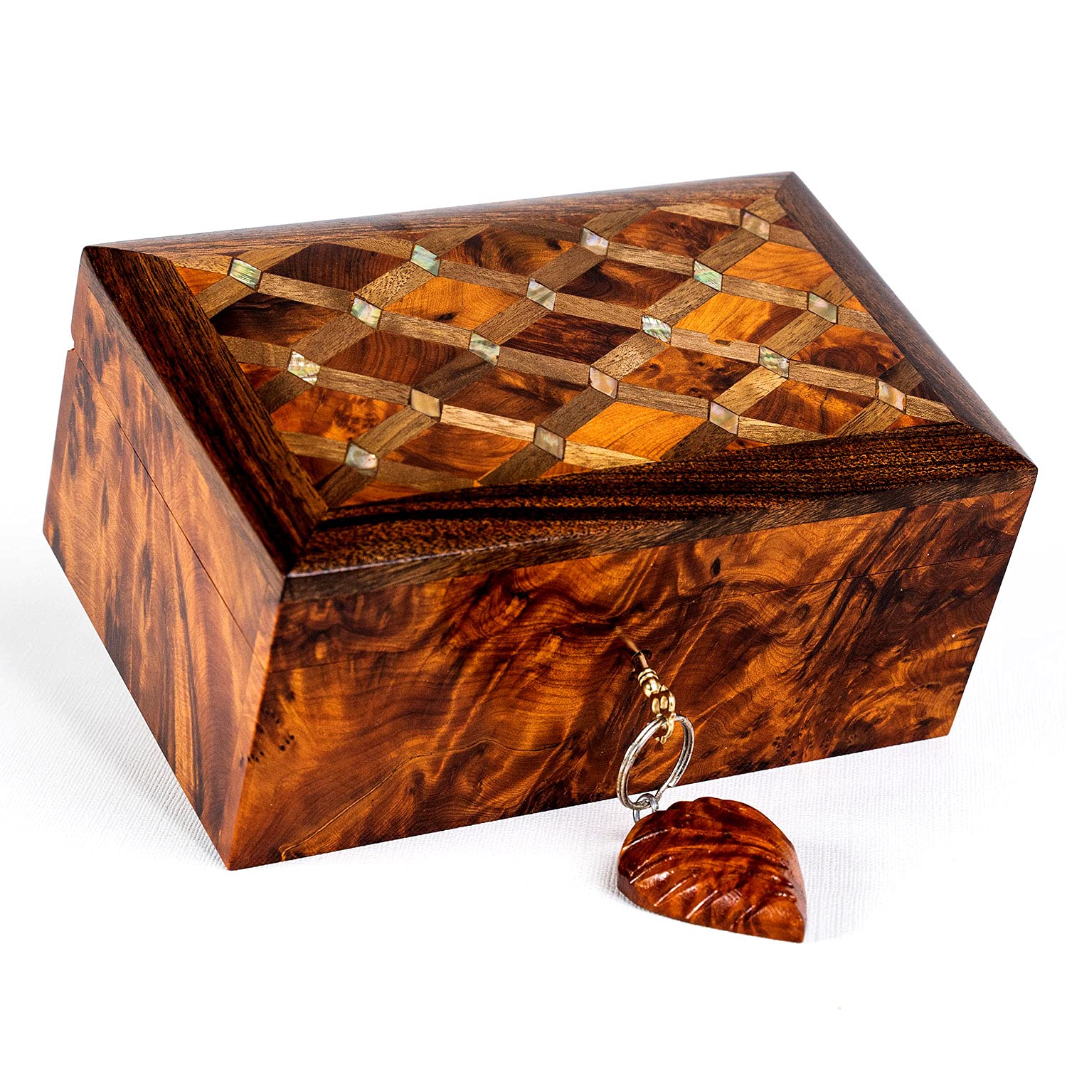 Buy Bazaardi Hand Carved Wooden Box Keepsake Box Storage Jewelry