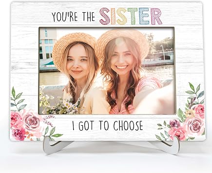 YSTEP Sister Gifts, Cousin & Best Friend Frames, Wood 4x6 Picture Frames for Desk Display - B04