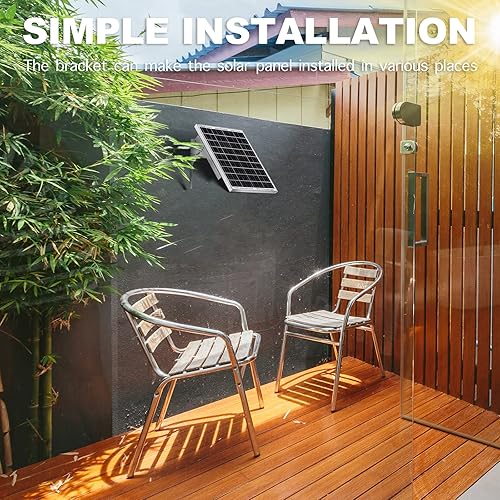 Miniatura 8 de Kit de panel solar de 30 vatios y 12 V con paneles solares ajustables, soportes de montaje inclinable y controlador de carga solar PWM de 5 A 12 V24