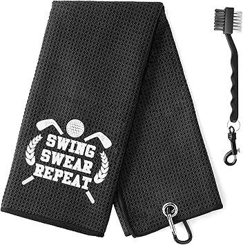Review EVELIDO Funny Golf Towel,Embroidered Golf Towels for Golf Bags with Clip,Golf Gifts for Men,Birthday Gifts for Golf Fan,Retirement Gift for Grandpa,Swing Swear Repeat Review EVELIDO Funny Golf Towel,Embroidered Golf Towels for Golf Bags with Clip,Golf Gifts for Men,Birthday Gifts for Golf Fan,Retirement Gift for Grandpa,Swing Swear Repeat