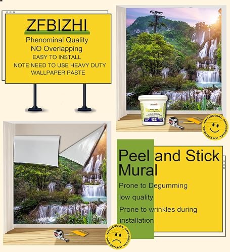 Miniatura 3 de Papel tapiz tropical con hojas de plátano, Monstera y pájaro, para sala de estar, dormitorio, baño, oficina (no se pega ni se pega)