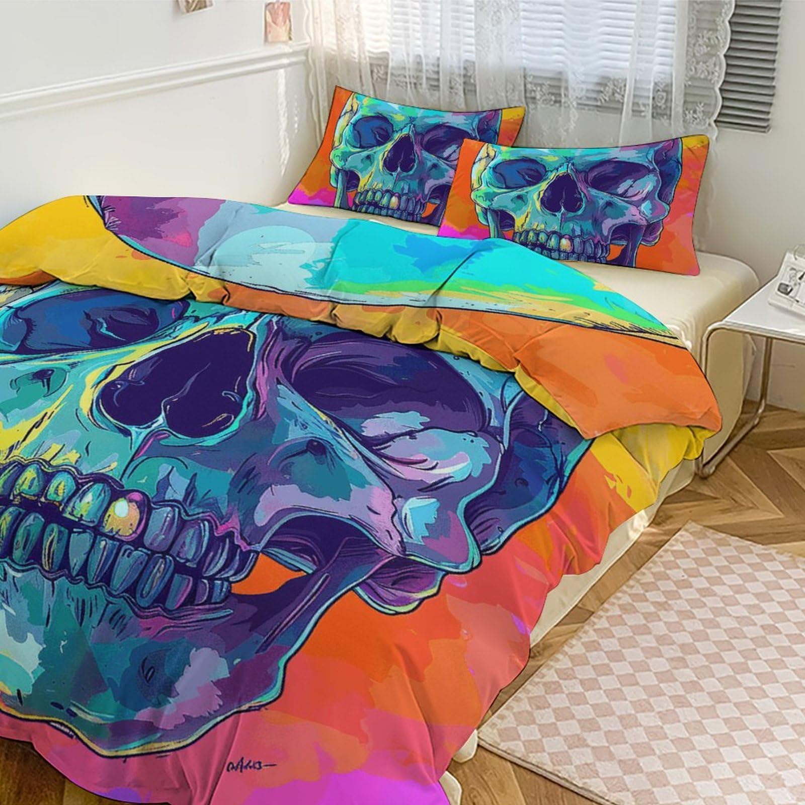 Housse de couette respirante contre la chaleur nocturne grand lit