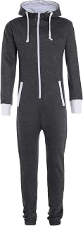 Style it Easy para niños Unisex Disfraz Infantil de Plain Onesie con Capucha Todo en uno Mono Edad 7/8, 9/10, 11/12 y 13 Disponible en Color Negro, Azul y Plateado Gris Gris Gris 16_Años