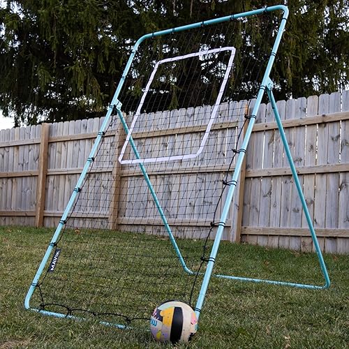 MAVIK Red de rebote de voleibol Gran equipo de entrenamiento de voleibol ajustable de 7 x 4 pies Regalo para niñas, niños, niños Entrenador