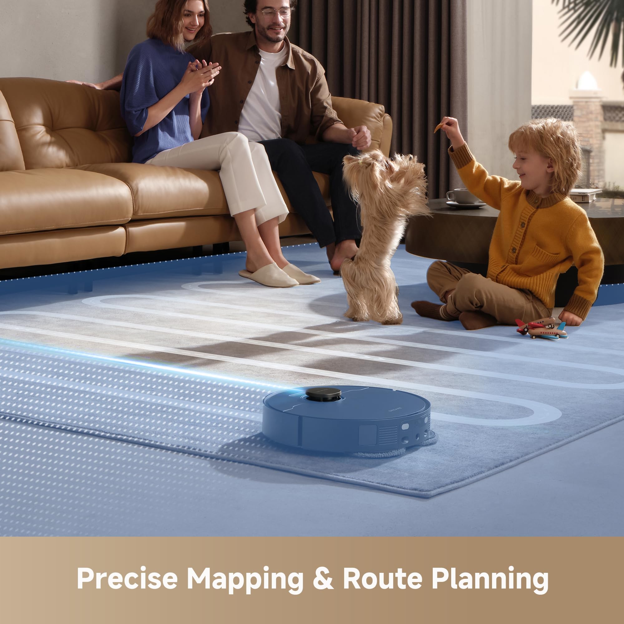 DREAME L40s Ultra CE Robot Vacuum and Mop Combo with Self-Emptying Dock, 13,000Pa Suction, Mop Self-Cleaning and Auto-Raising, Ultrasonic Carpet Sensing, Ideal for Pet Hair, Carpet and Hard Floors