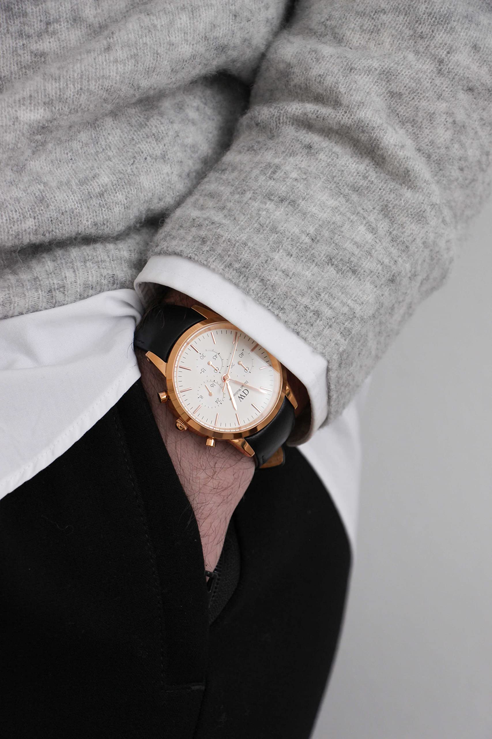 Daniel Wellington Iconic Orologi 42mm Stainless Steel (316L) Rose Gold