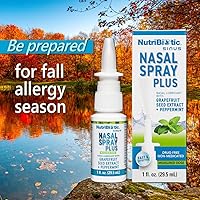 Vista 5 de NutriBiotic Nasal Spray Plus 1 Fl Oz Nasal Lubricant Plus GSE, Xylitol & Botanical Extracts Moisturize & Help Flush Irritants from Nasal