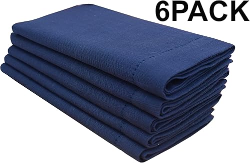 Miniatura 3 de Servilletas de mesa 100% algodón con aspecto de lino flameado de 18 x 18 pulgadas, juego de 6 elegantes servilletas hechas a mano con aspecto de