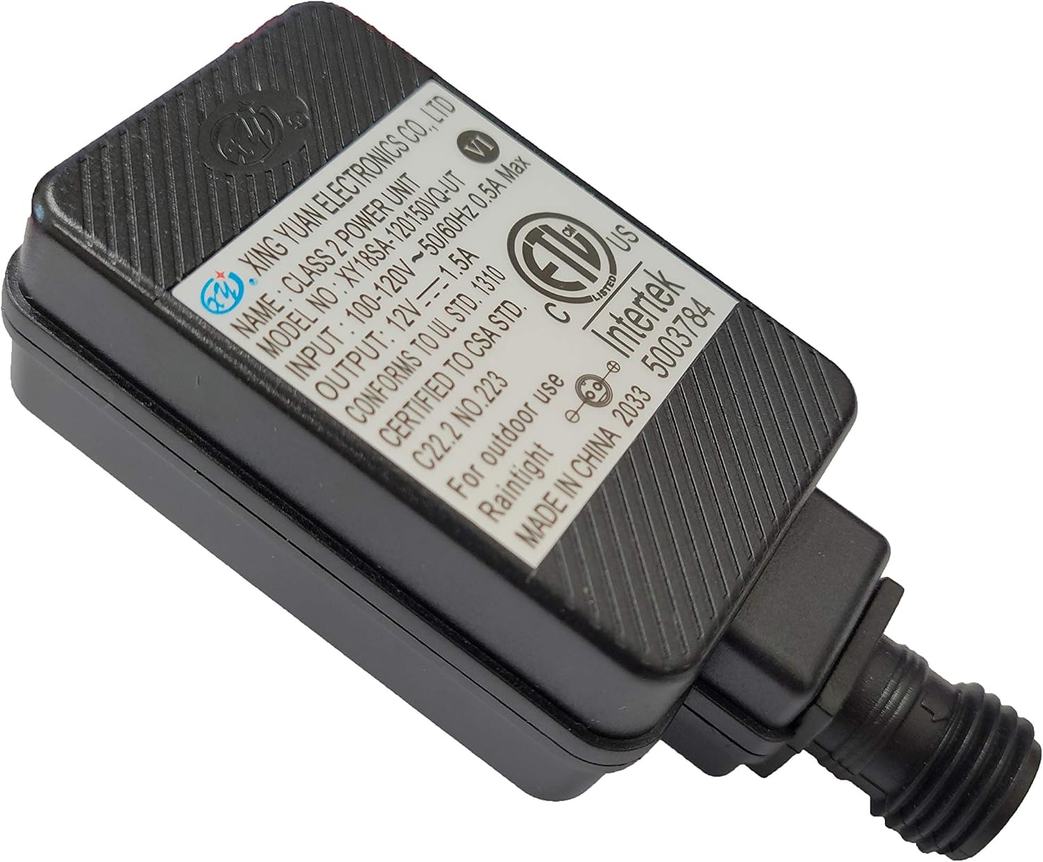 Replacement Yard Inflatable Adapter Power Supply Adaptor 12Vdc 1.5A 1500mA 1.5Amp UL or ETL Listed 12V for Home Lawn Yard Garden Holiday Inflatable Decorations