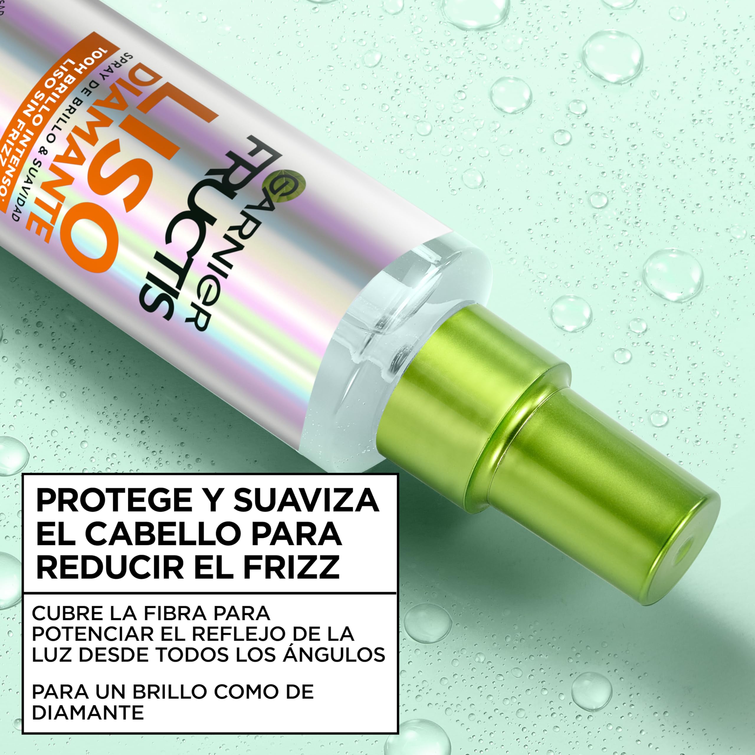 Garnier Fructis Diamond Smooth Spray, Shine and Smoothness, 100H Intense Shine, Smooth without Frizz, Light Feel, Thermal Protection, 150 ml — view 8