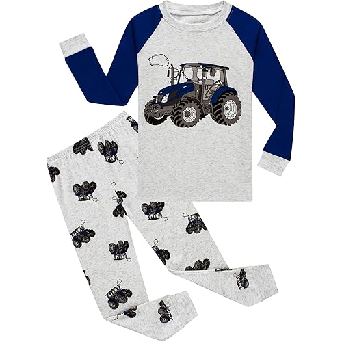 Family Feeling Little Boys Pajamas Sets 100% Cotton Long sleeve Pjs