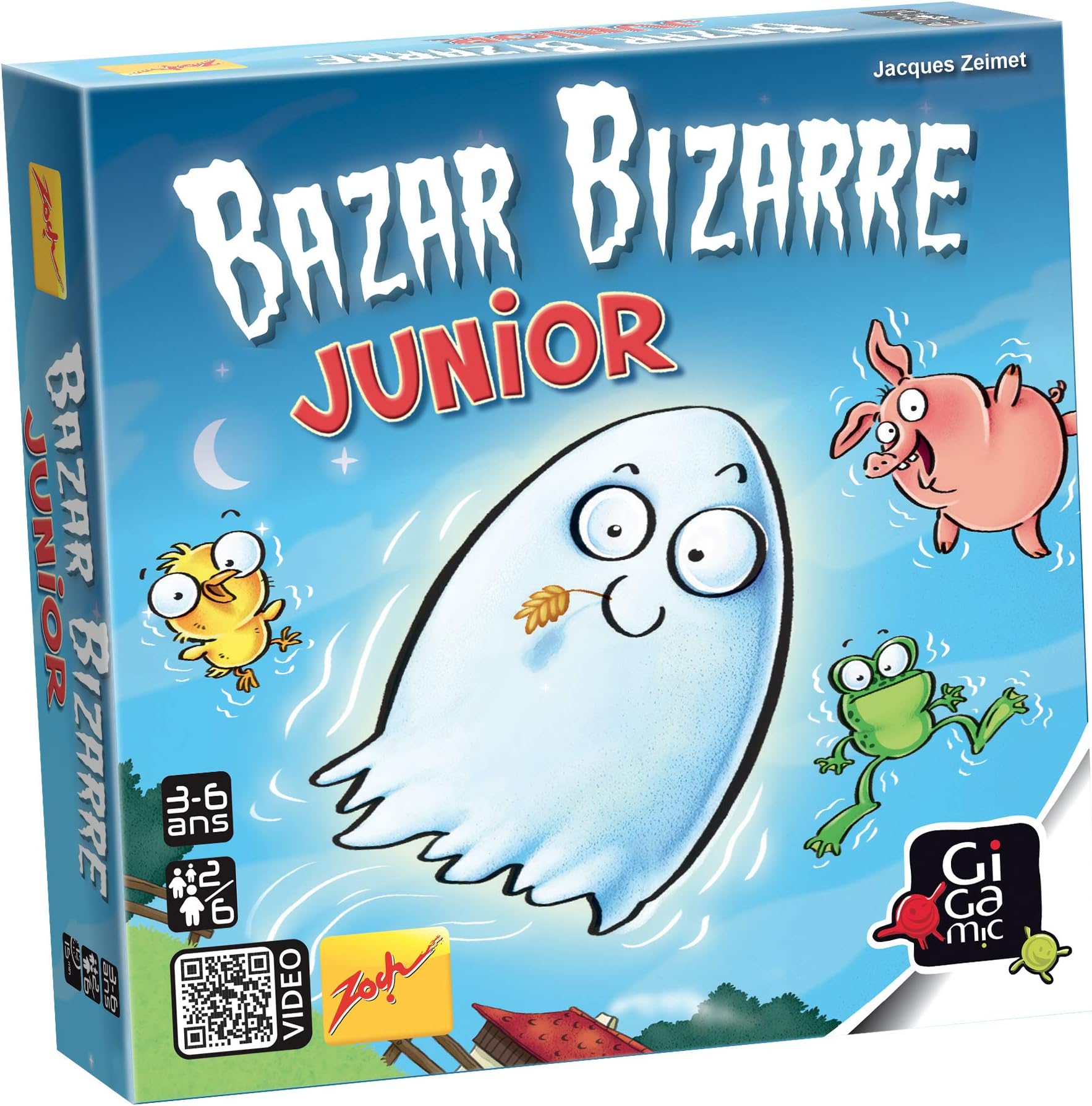 Gigamic - Speed Observation Game -3 years and up- Bazaar Bizarre Junior, Zobaj, Blue