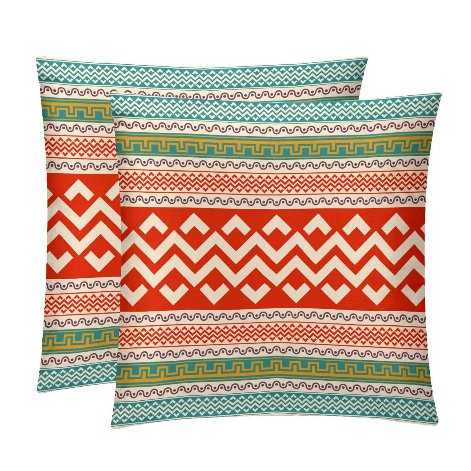 TDGKPZ Throw Pillow Covers 2 Pack Pillowcases Soft Cozy Pillow Cases For Couch Bed Sofa 40x40cm