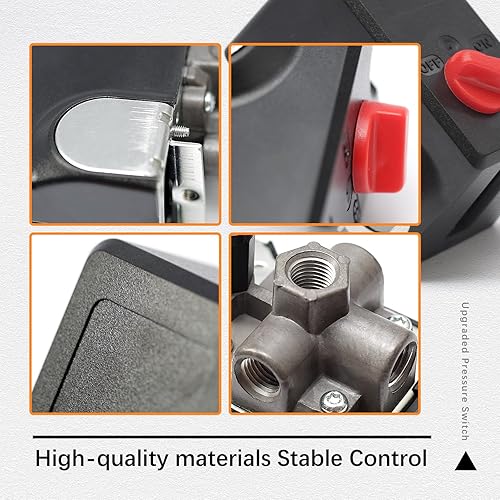 Miniatura 5 de Interruptor de presión mejorado compatible con Condor MDR 1111 EA, 26 amperios 120240 voltios 120-155 PSI