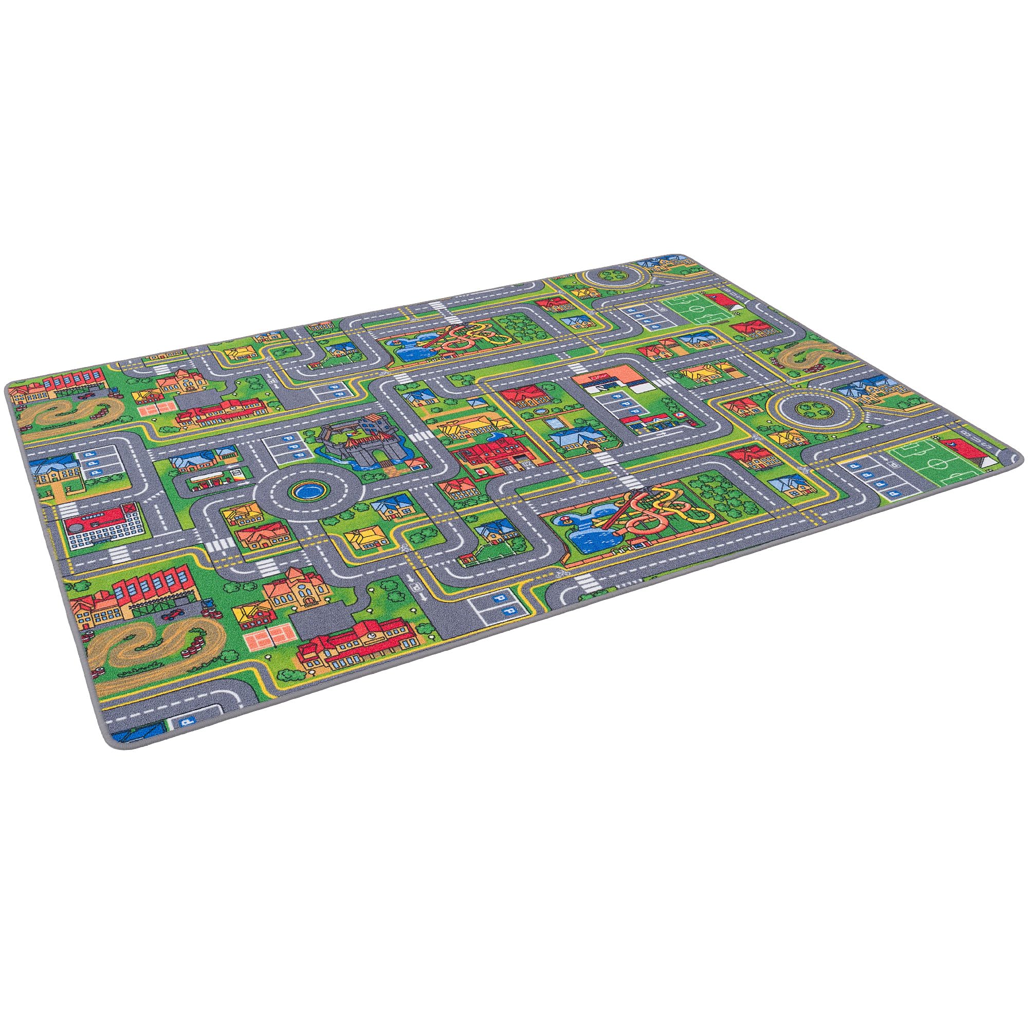 Pergamon Straßenteppich Beidseitig Kinder Spielteppiche für Kinderzimmer und Spielzimmer