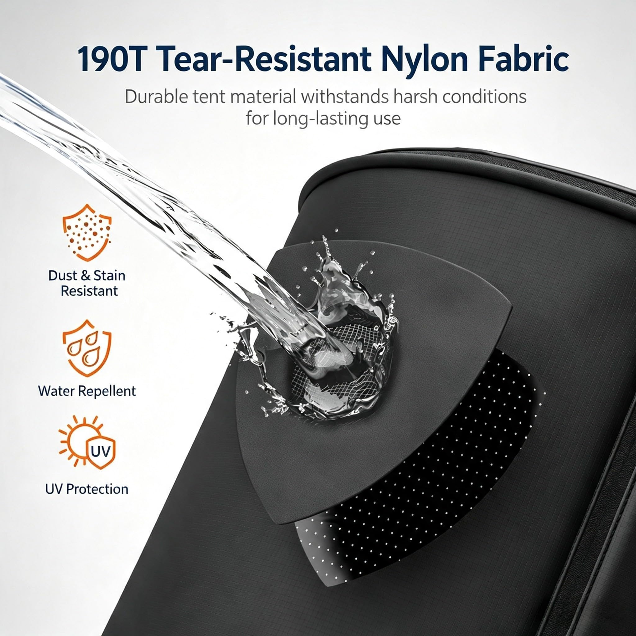 Carpeta de Duchas Exterior de Nylon 190T Carpeta de Duchas Exterior