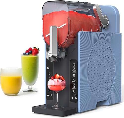 Máquina de granizado para el hogar, sin necesidad de hielo, máquina de helado suave y máquina de margarita, limpieza automática, 6 ajustes
