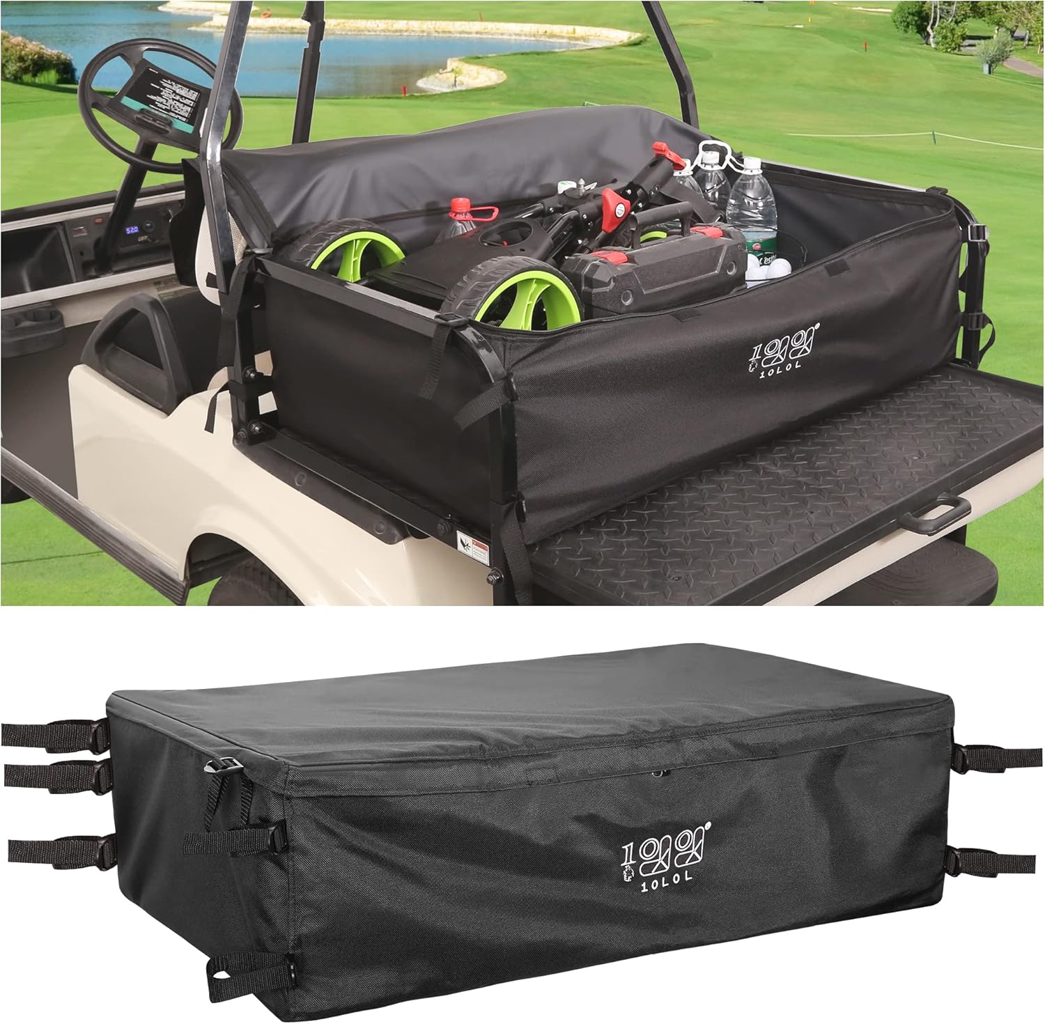 10L0L Universal Golf Cart Storage Bag Compatible with