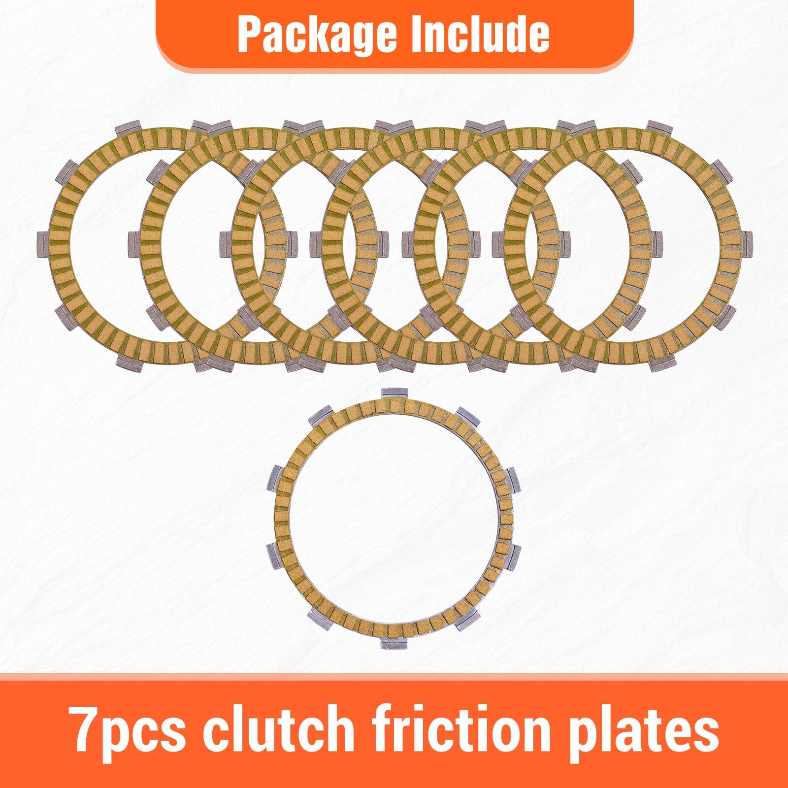 Kit de discos de embrague de fricción compatible con Honda Motorcycle CB350 CB350F CB400 Twin CB400F CB400N CM400T CM400 CB CM 350 400 450 CB450N CB450