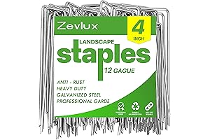 4 Inch Galvanized Garden Stakes: Heavy Duty Volleyball Stakes for Easy Court Setup