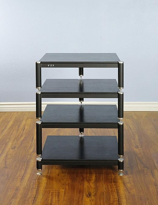 VTI BL304SB 4 Shelf Audio Rack TV Stand up to 27" TVs