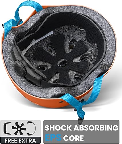 Miniatura 4 de OutdoorMaster Casco de bicicleta para jóvenes y niños, casco ajustable para patineta multideportivo con forro extraíble para bicicleta de