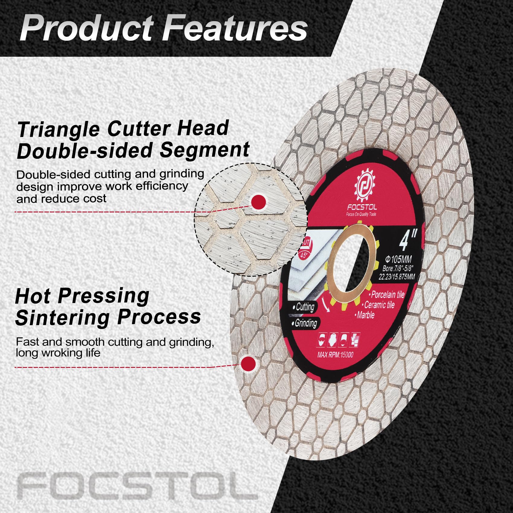 FOCSTOL Diamond Tile Saw Blade - Image 3