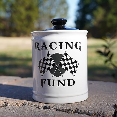 Miniatura 6 de Regalos para hombres, alcancía de fondo de carreras, tarro de cerámica de caramelo de carreras con tapa, regalos únicos para auto, regalos para