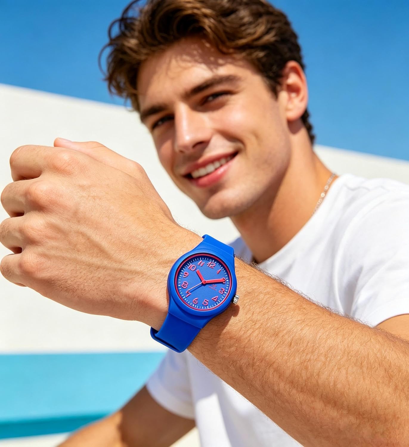Women 6 Pcs Wholesale Watches Fashion Silicone Strap Colorful Analog Quartz Wristwatches
