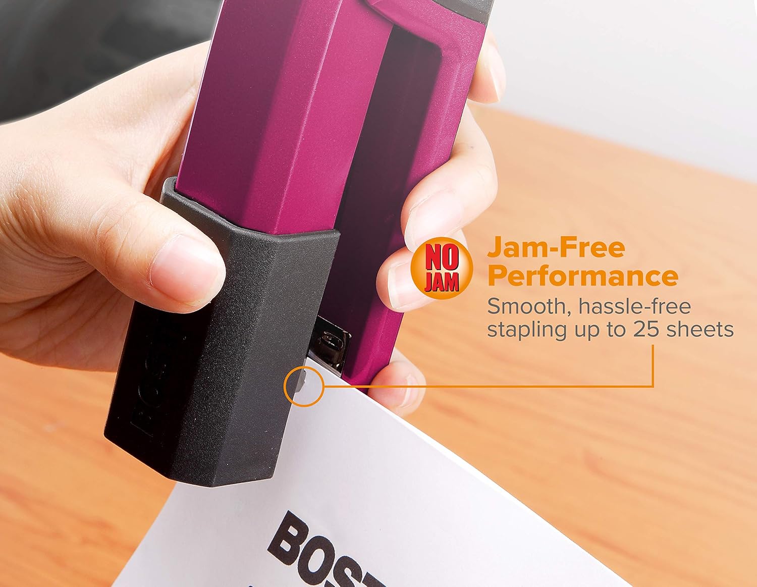 Bostitch Office Epic Metal 3 in 1 Stapler, 25 Sheet Capacity, Includes 210 Staples in Staple Storage Compartment & Integrated Remover,
