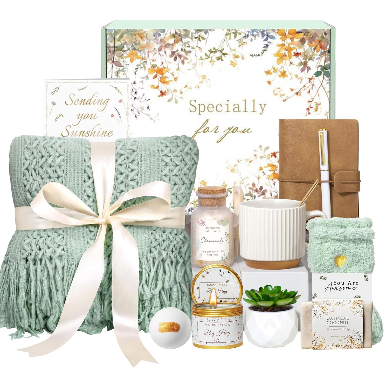 Bbajszx Heartwarming Care Set for Flannel Blanket Wall Uplifting Gift Collections Comfortable Gift Set