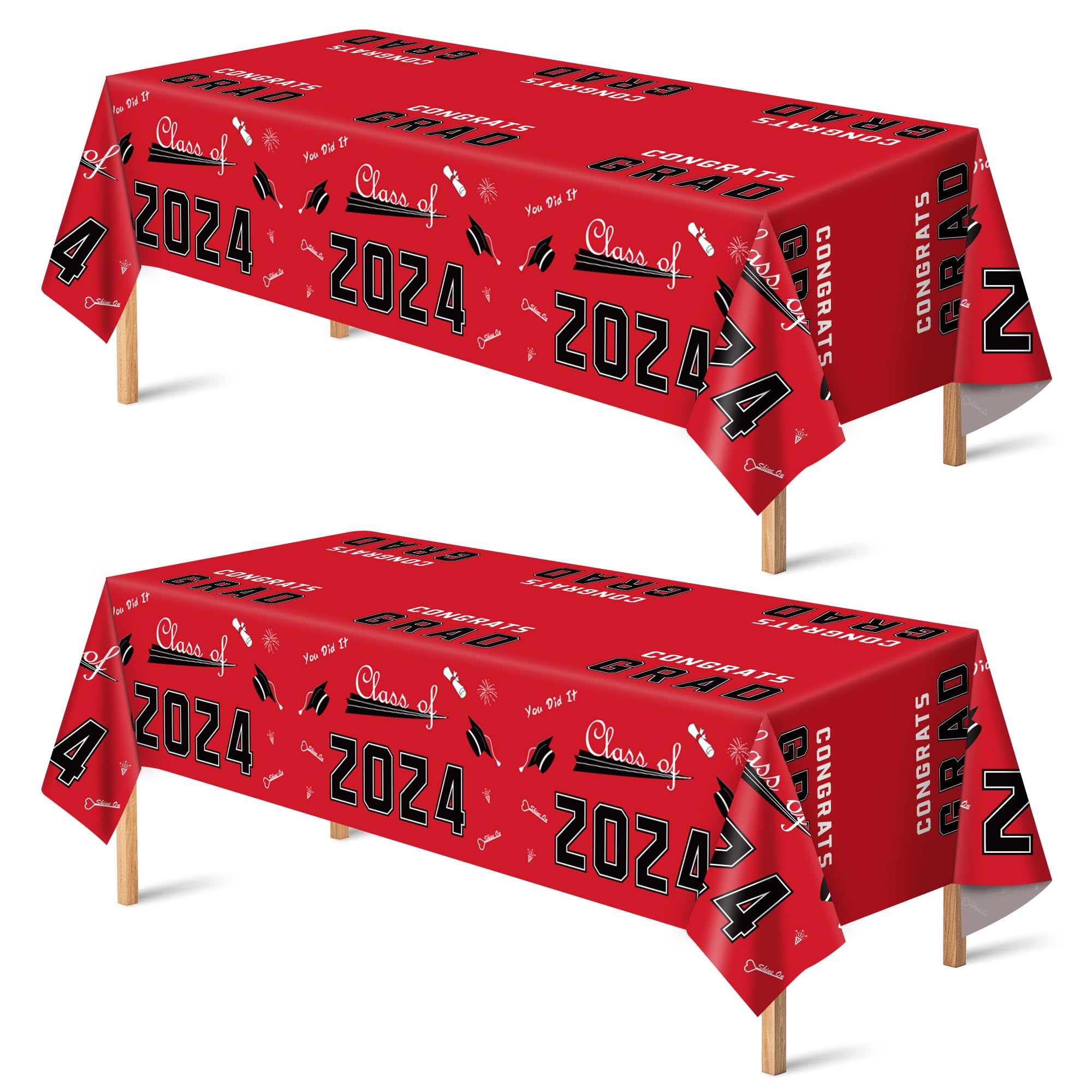 31-Piece Graduation Decorations Class Of 2025 - Maroon & Black Foil Swirls, Hanging Party Decor