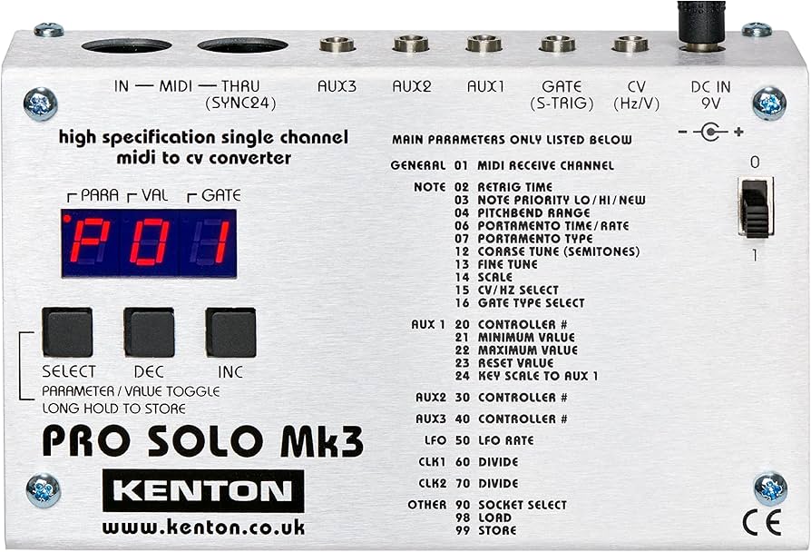 Amazon.com: Kenton Pro Solo Mk3 Single-channel MIDI to CV